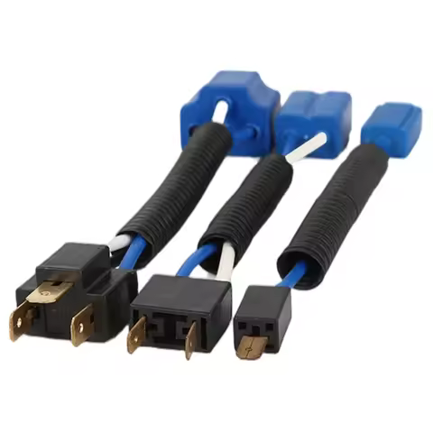 H1 H4 H7 Car Headlight Bulb Socket Connector Male Female Plug for Car Motorcycle Heat Resistant Wiri