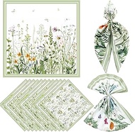 Ramede 12 Pcs Bandana Handkerchief Patriotic Head Bandannas Head Wrap Scarf Wristband for Men Women 