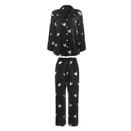 Luxurious Silk Sleepwear Couples Pajamas Beast Celebrity Endorse New Wedding Birthday Gift Soft Silk