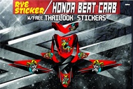 Decals Sticker Motorcycle Decals for Honda Beat 110 Carburator type018