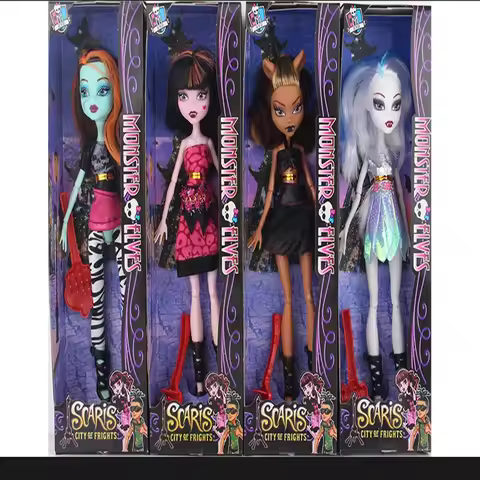 Monster High Dolls Toys for Girls Fashionable Action Figures Cartoon Birthdays Gifts Detachable Mult