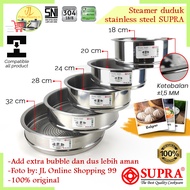 Supra steamer pot Multifunction Strainer steamer sauce pot stainless 18cm/20cm/24cm/28cm/32cm