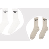 ACME DE LA VIE Diamond Logo Socks - Greyish Beige/White