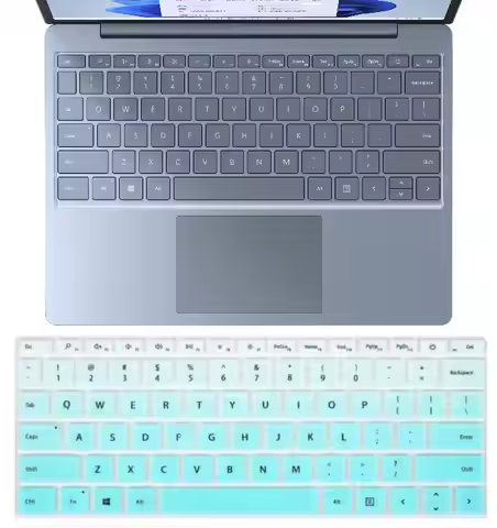 For Microsoft Surface Laptop Go 12.4 inch 2021 2020 (not fit 10.1 inch) Silicone Laptop Keyboard Cov