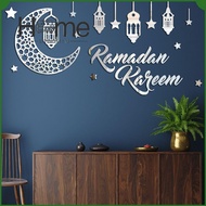 Q-1151 STORE Living Room Home Decorations 3D Ramadan Decors Removable Self-adhesive Wall Sticker Eid Mubarak Mirror Stickers Wall Decal