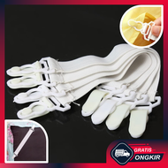 Gratis Ongkir - 4 PCS Tali Pengait Ujung Sprei Kasur / Tali Karet Strap Ujung Sprei / Tali