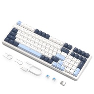 Free Wolf K8 100 Keys Wireless Mechanical Keyboard Full Key Hot Swap Light Effects Gasket Muffler St