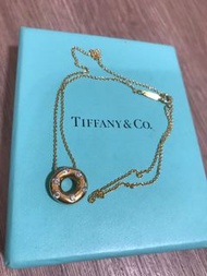 Tiffany&amp;co 實心甜甜圈750k鑽石項鍊