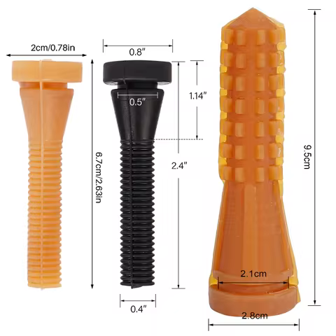 Hair Removal Machine Stick Poultry Hair Removal Machine Use 6/7CM Yellow Black Rubber Stick 5/10/20P