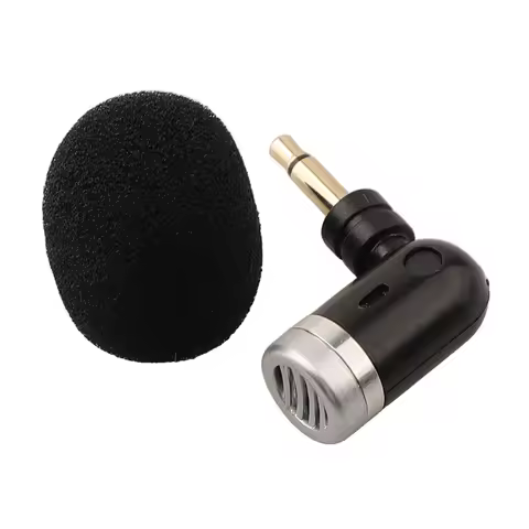 Portable Microphone 3.5mm Mic Connector 3.5mm Connector Mic Microphone Compact Size Flexible Design 