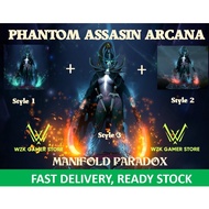 【Instant Stock】DOTA2 Phantom Assassin (Manifold Paradox) Arcana Style 1,2,3 [PA lvl 1 full unlock] 刀
