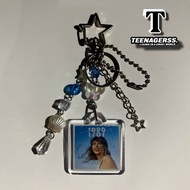 GANTUNGAN Beads Keychain Bag Taylor Swift 1989 (Taylor's version) Aesthetic Jewelry Bead Bag Keychai