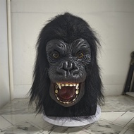 Vivid King Kong Gorilla Mask Horror Monster Latex Mask With Wig Halloween Cosplay Costume Prop Carni