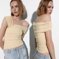 Beige Wrinkle Top 70950