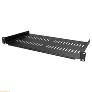 Doublebuy 1U Server Rack Shelf Vented Tray for 19 Cabinet Carbon Steel Rack 10 Deep Universal 1U Rac