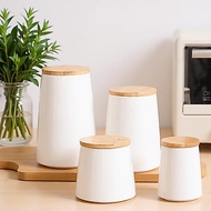 Ceramic Storage Jar Tea Jar Ceramic Coffee Bean Storage Jar Sugar Jar Kitchen Sealed Jar Storage Jar