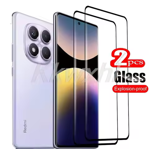 2PCS 9H 3D Original Curved Full Glue FOR Xiaomi Redmi Note 14 Pro+ Tempered Glass Cover ON Note14Pro