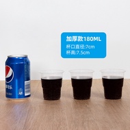 In-stock disposable plastic cups for sale, wholesale household transparent thickened anti-scald drin