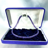 6.7mm amethyst necklace