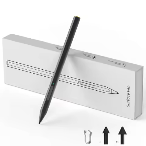 Stylus Pen for Microsoft Surface, 4096 Pressure Sensitivity, Eraser Side Button, Compatible with Sur
