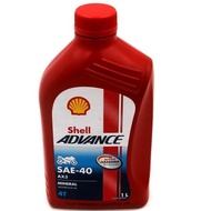 SHELL ADVANCE AX3 4T SAE-40 API SF 1L MINERAL OIL 100% ORIGINAL MINYAK HITAM