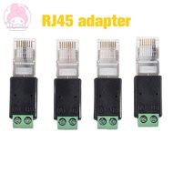 strongaromonyu RJ45 to RS485 Converter RJ45 Terminal Adapter RJ45 to RS485 Adapter Crystal Head to T