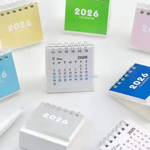 R6FF 2026 Desk Calendar 17 month Runs from Aug 2025 to Dec 2026 For Daily Scheduling
