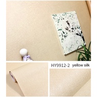 [MGBA] วอลล์เปเปอร์ผ้าไหมสีเงินนูน Self Adhesive Wallpaper ไวนิลถอดออกได้เปลือกและติดวอลล์เปเปอร์เฟอ