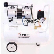 ETOP ปั๊มลม ไม่ใช้น้ำมัน เสียงเงียบ XH-60030L รุ่น Oil Free ขนาด 30 ลิตร ปั้มลมชนิดขับตรง บำรุงรักษาง่าย