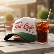 Unisex DIET COKE Embroidery Five-Panel Dad Cap, Adjustable Spring/Autumn Outdoor Travel Hat  Topi Ay