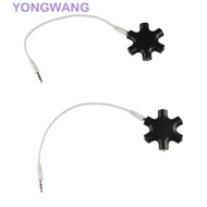 YONGWANG Audio Splitter for Tablet MP3 MP4 Headphone Port 3.5 Jack 3.5mm Share Adapter