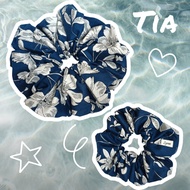 XXL Scrunchie Antique Navy Collection Handmade