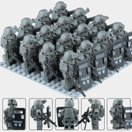 Reloaded Special Forces Building Block Minifigures Ghost SWAT Minifigures Soldiers Shield Assembled 