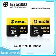 Insta360 High‑Speed Micro SD Memory Card V30 U3 A1 MicroSDXC Card 64GB /128GB Compatible For ONE X2 
