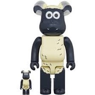 Be@rbrick 笑笑羊 500%原廠正品 SHAUN bearbrick 庫柏力克熊