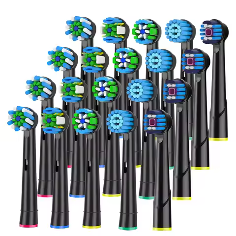 Replacement Toothbrush Heads Compatible with Oral-B ,4 Pcs Electric Brush Heads for Oral B Replaceme