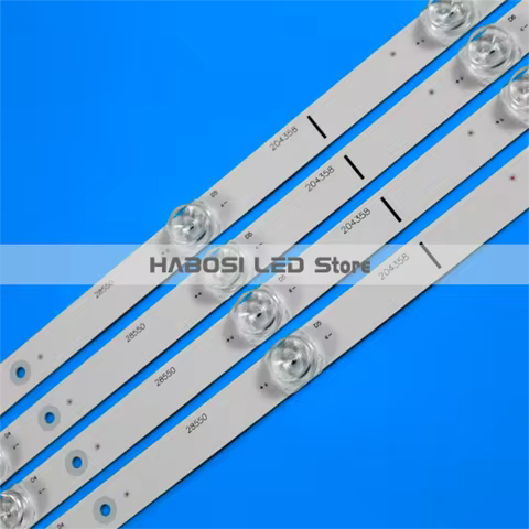 100% New 4pcs/Kit LED Strips for CRH BK43S33030T04087BG REV1.3 JL.D42571330 003GS M HZ43A65 HZ43A65E