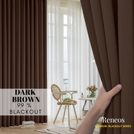 RENEOS Premium 99% Blackout Curtain 270cm Height Langsir Blackout Murah Langsir Hook Langsir Tebal K