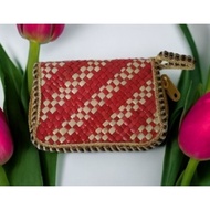 HANDCRAFTED RATTAN COIN PURSE WITH VARIETY OF COLORS / BEG DUIT SYILING (CODE: RCP01R/RCP02B/RCP03BR