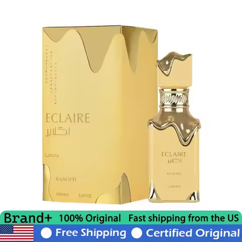 Lattafa Eclaire Banoffi Eau de Parfum 100 ml Lasting Sweet Gourmand Vanilla Fragrance Perfume 3.4 Ou