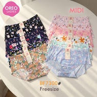 OREO [6Pcs] BF-7300 WOMEN'S FULL-PRINTED SEAMLESS UNDERWEAR Panties Woman Seamless Panties Panties W