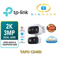 TP-LINK 2K 3MP TAPO C246D INDOOR/OUTDOOR DUAL LENS PAN/TILT SECURITY CAMERA