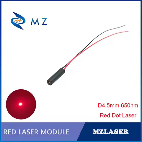Red Dot Laser Diode Module Mini D4.5mm 650nm 3V 0.5mw 1mw 5mW Class I Class II Class IIIA Glass Lens