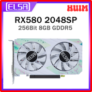 [HUIM] Elsa amd rx 580 2048sp 8gb gddr5 grafikkarte 256bit gpu rx580 gpu gaming video karte für comp