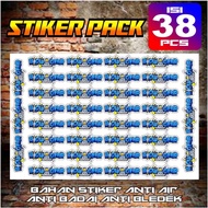 BIGWOOFER One Piece Sticker Pack contains 38 pcs., BIGWOOFER STICKER