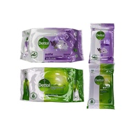 Dettol ผ้าเช็ดทำความสะอาดผิวแบบเปียก เดทตอล แอนตี้แบคทีเรีย (40/50 แผ่น) กระดาษทิชชู่เปียก