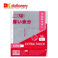 Aplus Protector sheet Extra Thick 10pcs ( Aplus A3058 ) A4 saiz