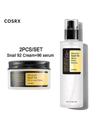 COSRX Snail Mucin 96% Power Repairing Essence Snail Mucin 92% Moisturizer Cream Daily Repair Treatme
