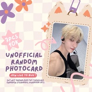 Photocard Random 3pcs 10K Photocard Seventeen Nct Dream Enhypen Exo TXT Treasure Straykids Jungkook BTS