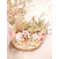 kotak cincin mahar seserahan gelang pernikahan tunangan wedding ring box engagement terarium rustic 